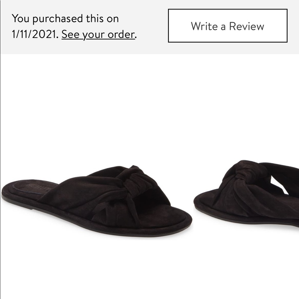 SCHUTZ Leny knotted slide sandal